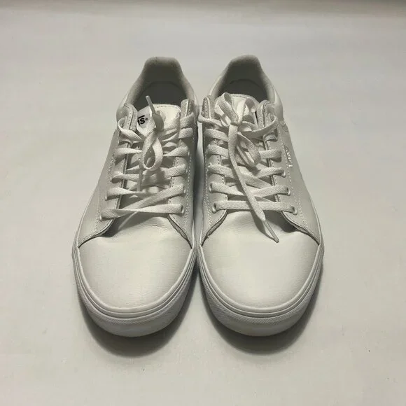 Vans White Leather "Seldan" Low Top Sneaker - Picture 2 of 14